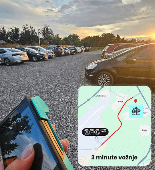 GIP parking, 3 minute vožnje od Zračne luke Zagreb