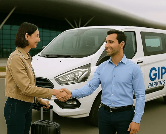 GIP parking transfer kombijem do terminala